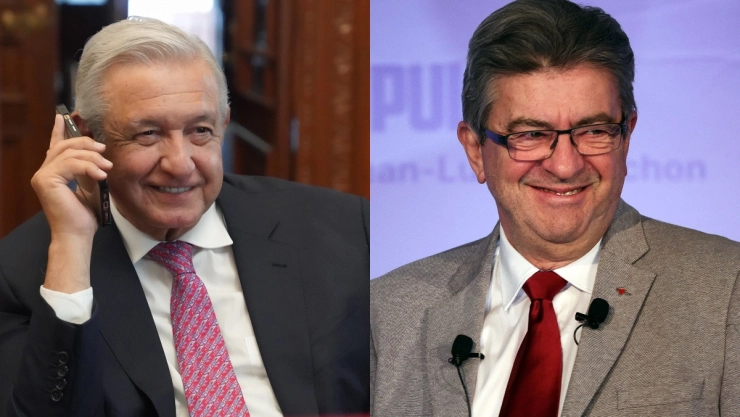 AMLO Jean-Luc Mélenchon Francia