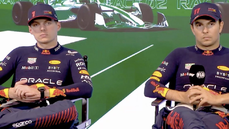 Red Bull justifica a Verstappen por ausencia en reunión tras pole de Checo Pérez