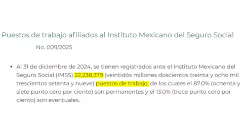 Con Sheinbaum se perdieron todos los empleos del año pasado: IMSS