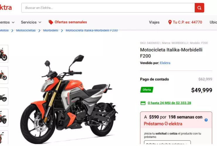 moto italika precio