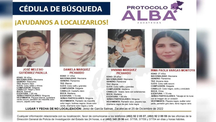 Desaparecen jóvenes en Zacatecas