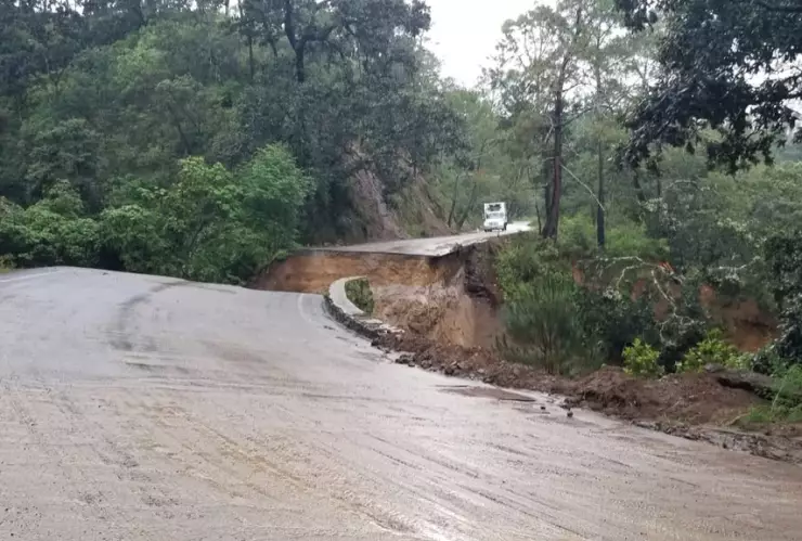 socavón huracán Nora 