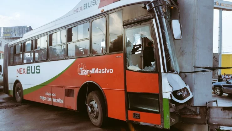 Choque de Mexibús en Ecatepec, Estado de México