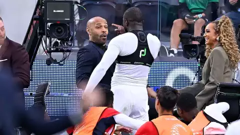 Cecilio Waterman y Thierry Henry festejo Concacaf Nations League