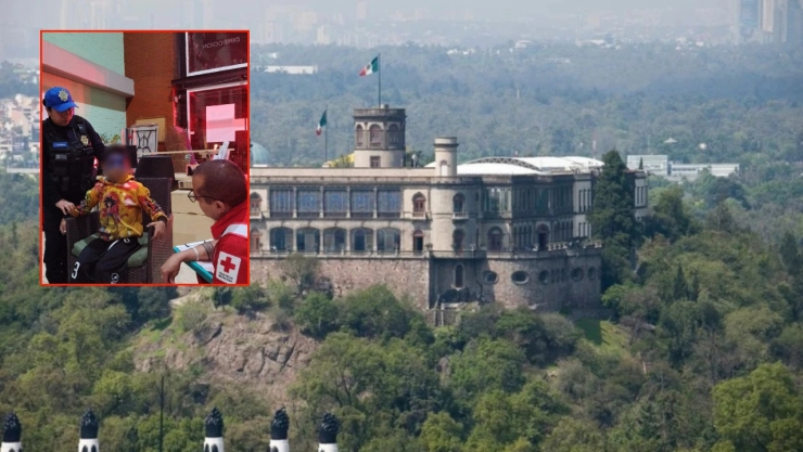 Policías de CDMX y paramédicos auxiliaron a un niño de 7 años que viajó solo al Bosque de Chapultepec