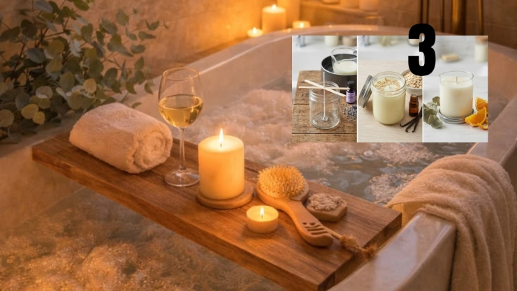 3 ideas de velas caseras para un baño relajante que puedes hacer tú misma: paso a paso