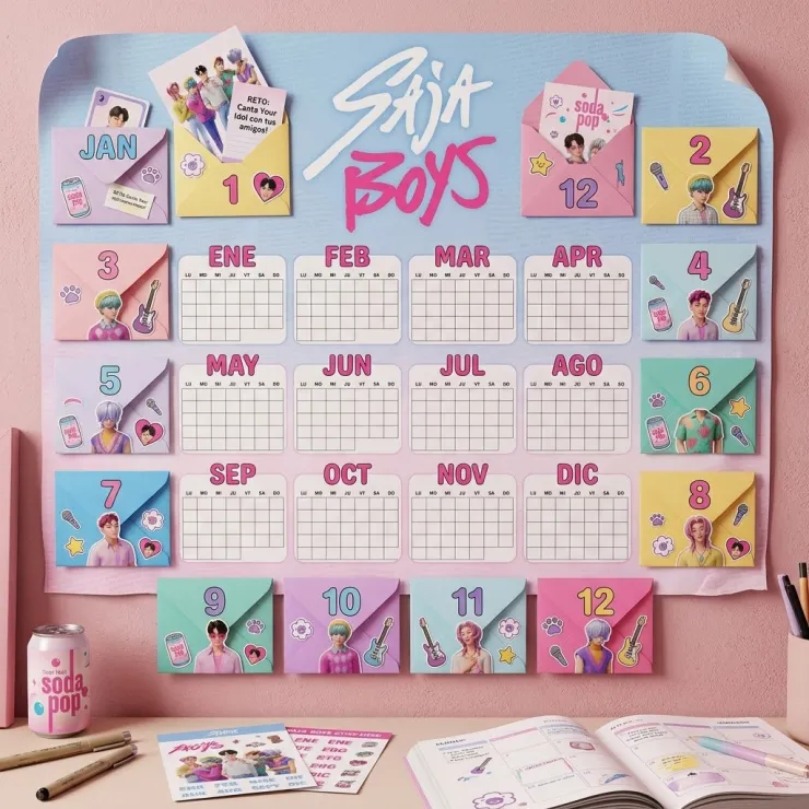 Calendario sobres de Saja Boys