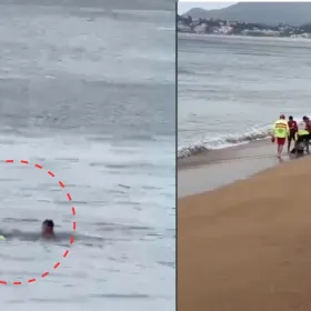Mujer agrede a salvavidas tras meterse al mar en playa de Manzanillo