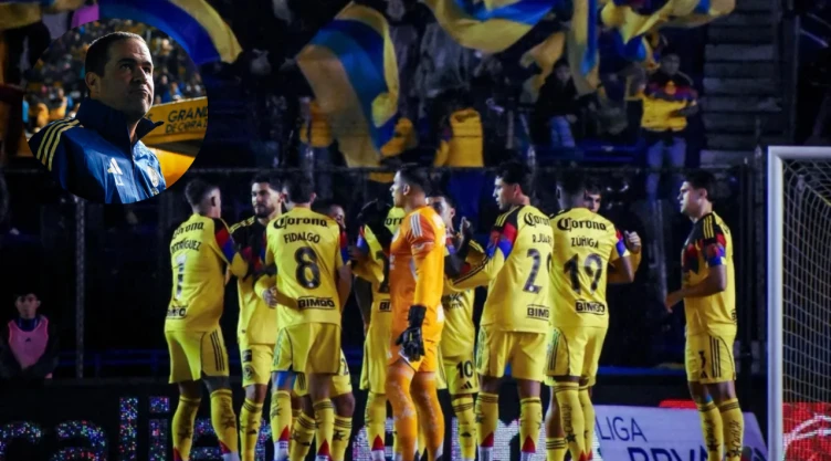 André Jardine y jugadores del América