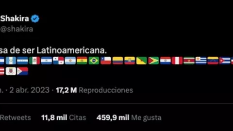 Shakira contesta mensaje de odio contra latinoamericanos