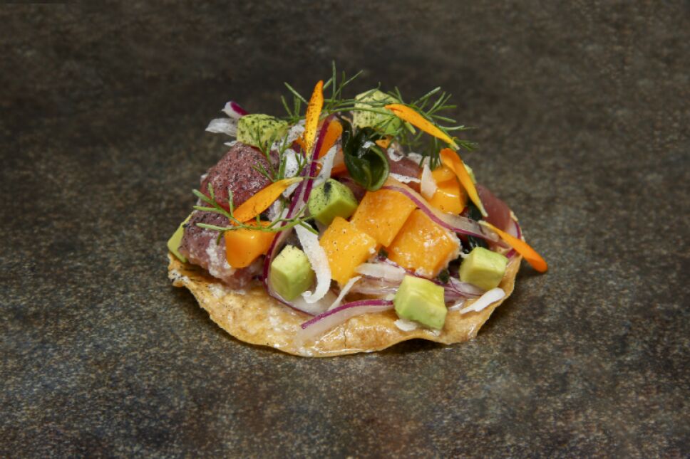 tostada ceviche