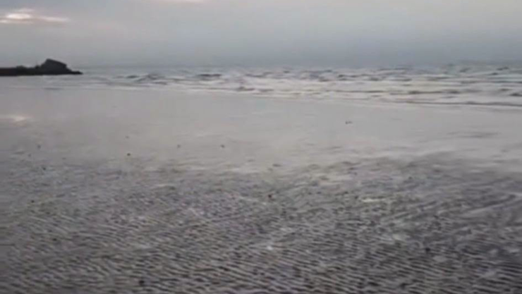 Mar se aleja de la costa en Veracruz