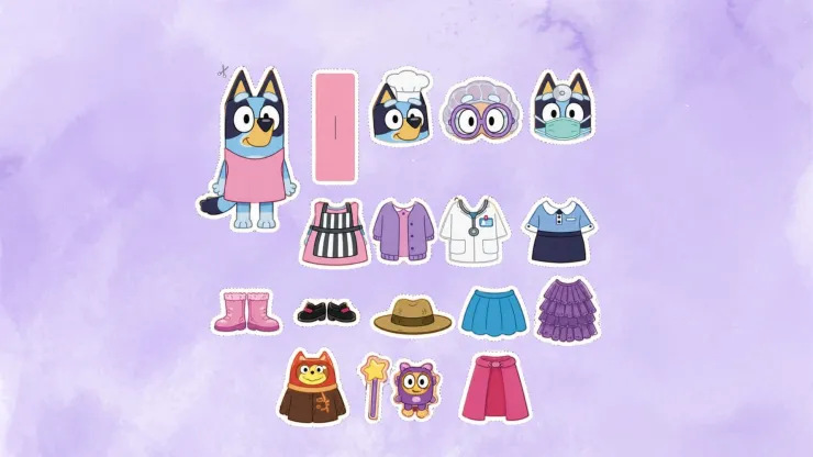 2. Bandit y Chilli idea de papercraft