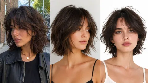 Cabello cortado en capas