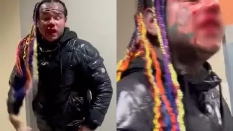 Golpean a 6ix9ine.