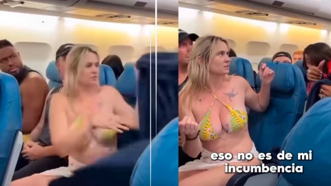 Discusión en vuelo por pasajera en bikini: la aerolínea aplica su código de vestimenta