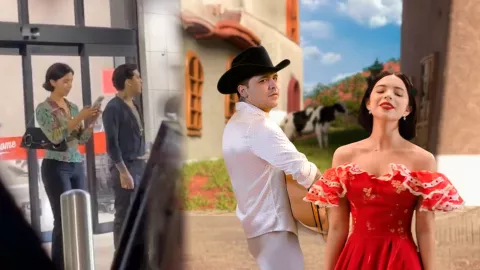 Nodal y Ángela Aguilar son captados juntos en un aeropuerto de Estados Unidos