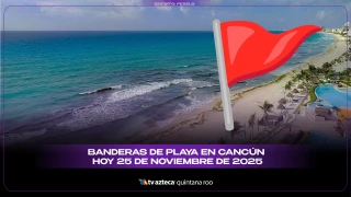 Banderas de playa en Cancún hoy: Condiciones del mar y alertas para este 25 de noviembre de 2025