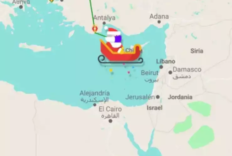 Sigue el RECORRIDO de Santa Claus en esta navidad en TIEMPO REAL