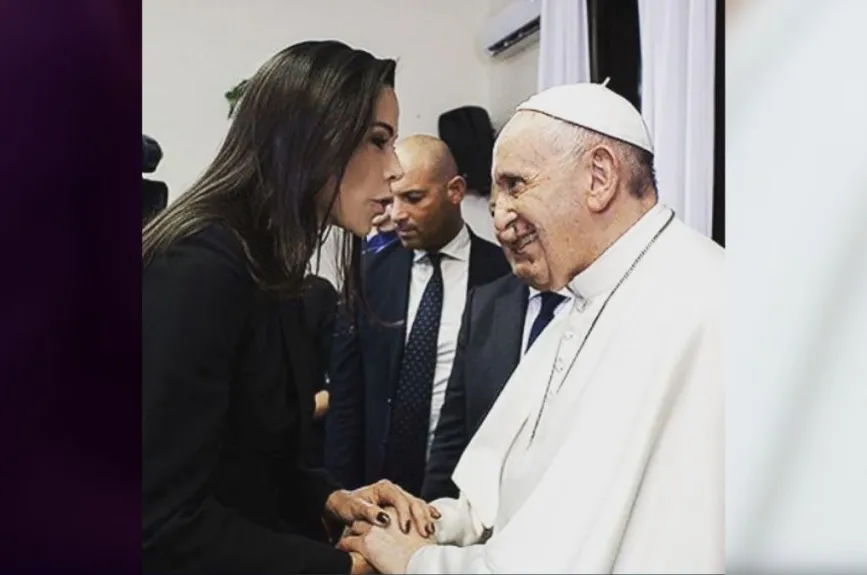 famosos con el papa francisco