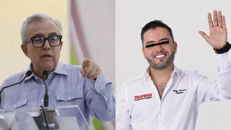 Rubén Rocha Moya minimiza entre risas detención de alcalde.