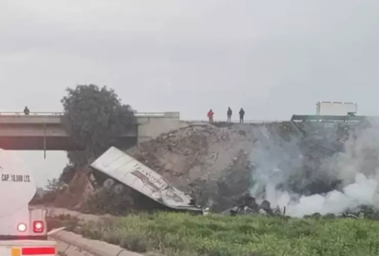 arco norte incendio tráiler