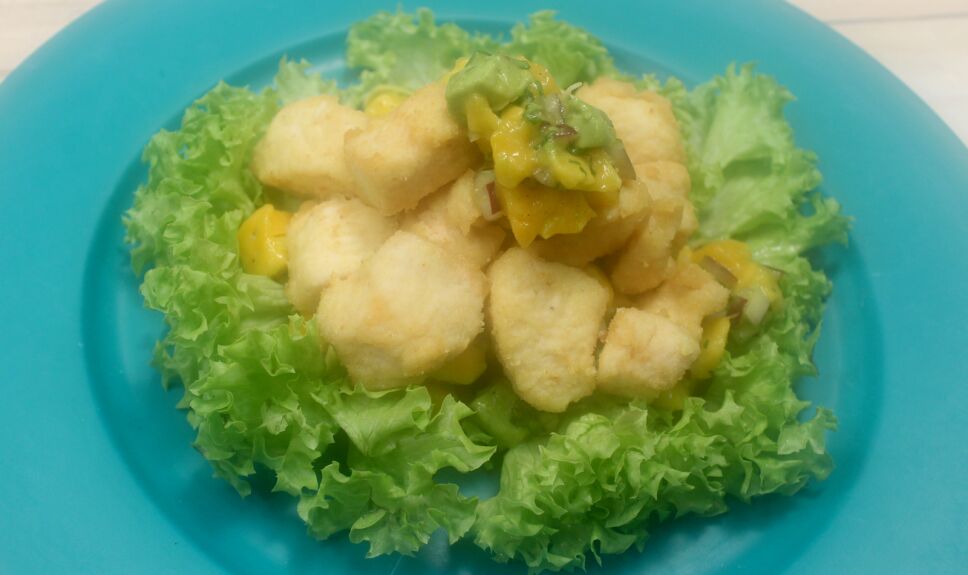 pollo en salsa de mango y guacate, que hay de comer