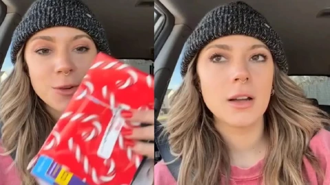 Maestra se decepciona de regalo navideño