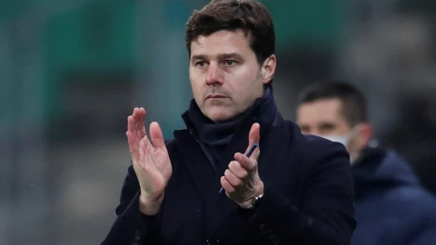 Mauricio Pochettino, t&eacute;cnico del Par&iacute;s Saint-Germain 