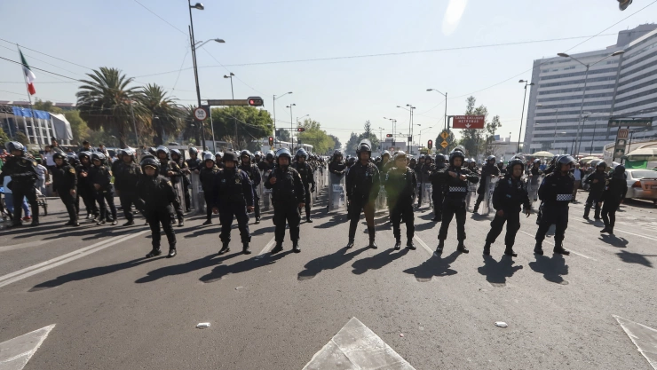 Mnifestación de taxistas