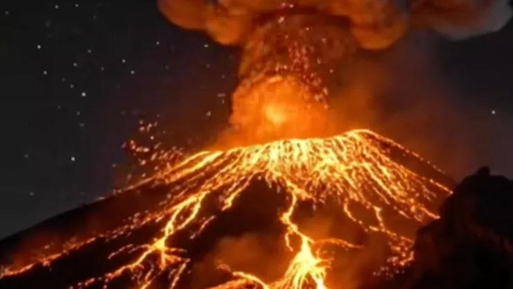 erupción del popocatépetl fase roja