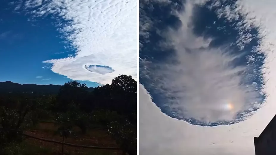 El impresionante agujero en el cielo captado en Atlixco generó múltiples teorías en redes