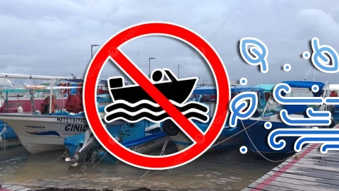 ¡Atención! Cierran puertos en Cancún_ Frente Frío 32 frena la navegación este 1 de febrero de 2026.webp