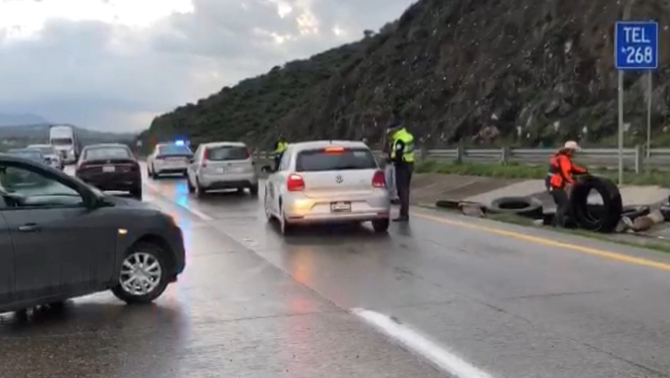 El bloqueo en la Autopista Arco Norte se realizó a la altura del kilómetro 148.
