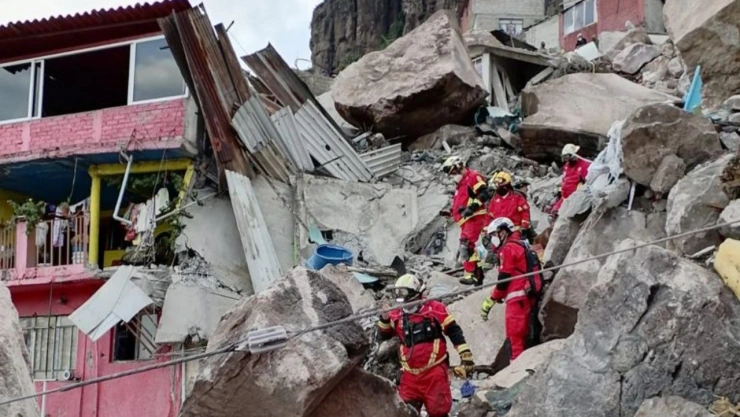 Cómo fue el derrumbe en el cerro del Chiquihuite