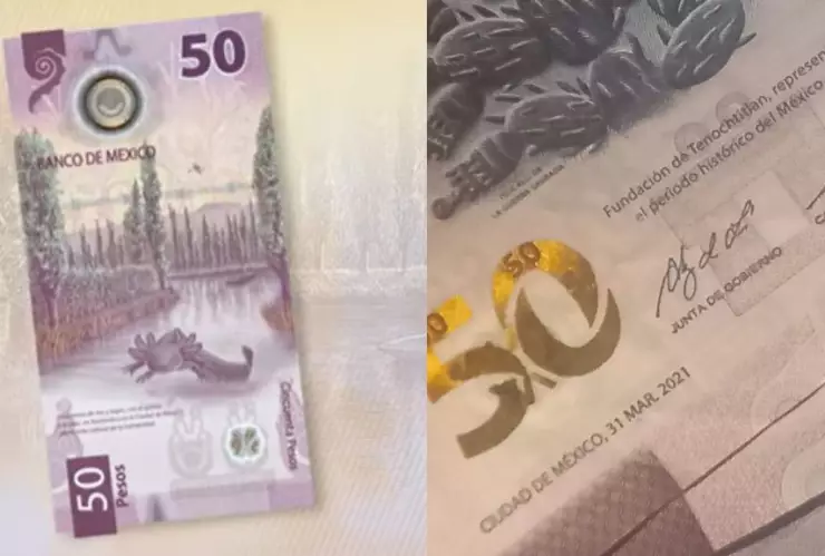 Chica vende billete de 50 pesos en Twitter