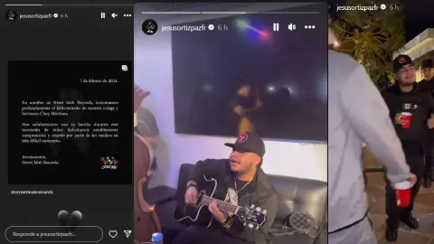 Jesús Ortiz, vocalista de Fuerza Regida, reacciona a la muerte de Chuy Montana.jpg