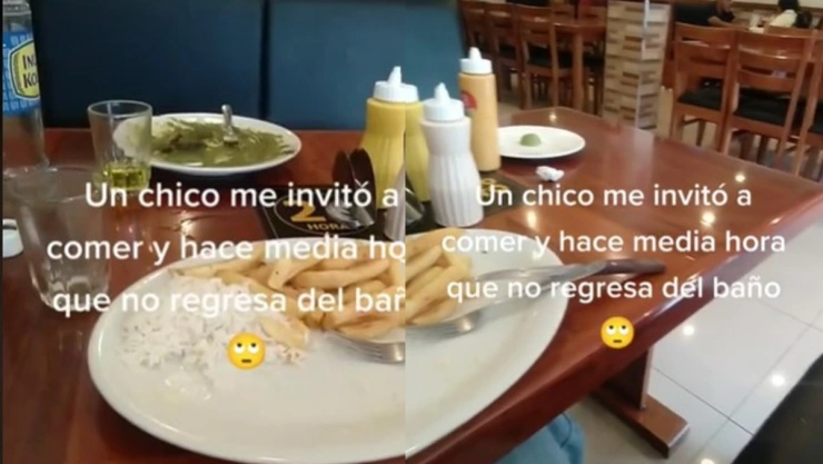 Se va al baño y no regresa.