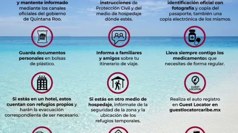 Estas son las recomendaciones sobre qué hacer en caso de un huracán en Cancún
