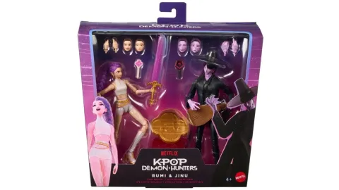 Figuras de Rumi y Jinu de KPop Demon Hunters