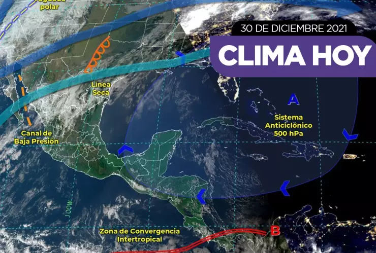 clima México 30 de diciembre