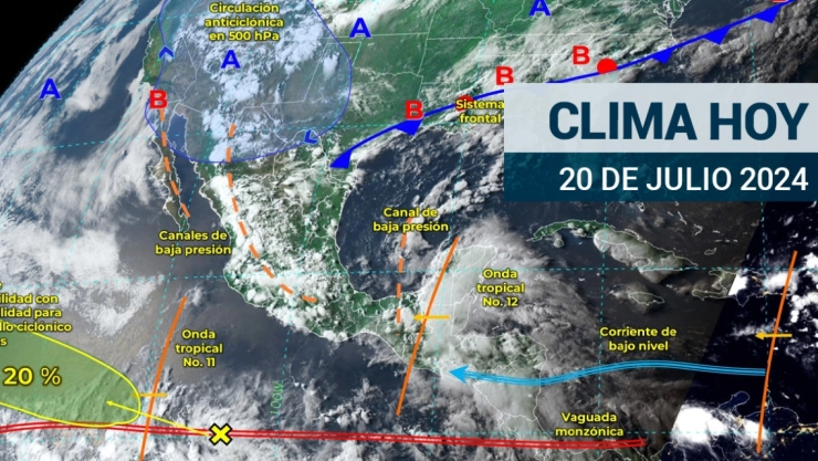 ¡Aguas con el monzón! Pronóstico del clima advierte sobre lluvias intensas este sábado 20 de julio