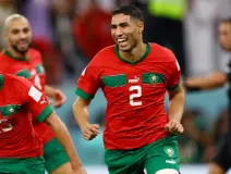 Achraf Hakimi con Marruecos en Qatar 2022