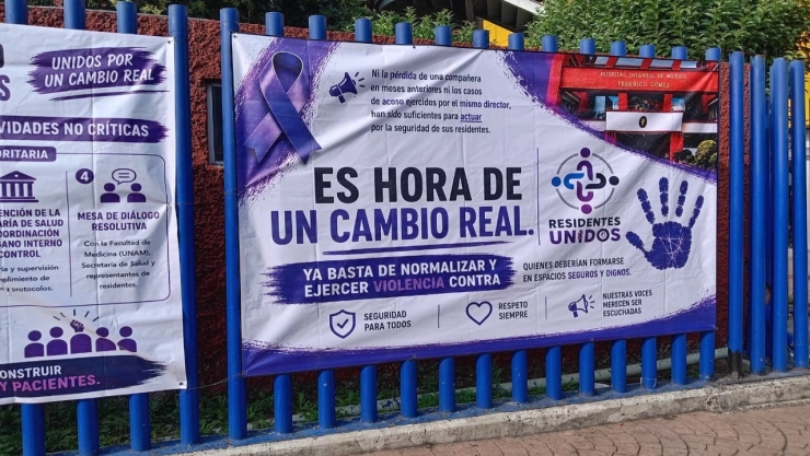 Inicia un paro de actividades por residentes del Hospital Infantil de México; exigen destitución del director Adrián Chávez López