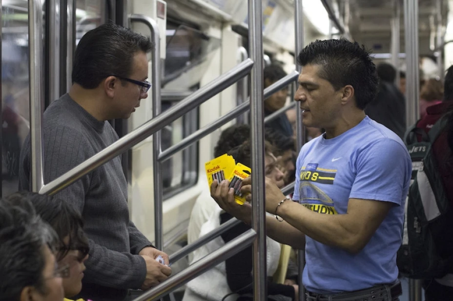 Vagoneros en el metro