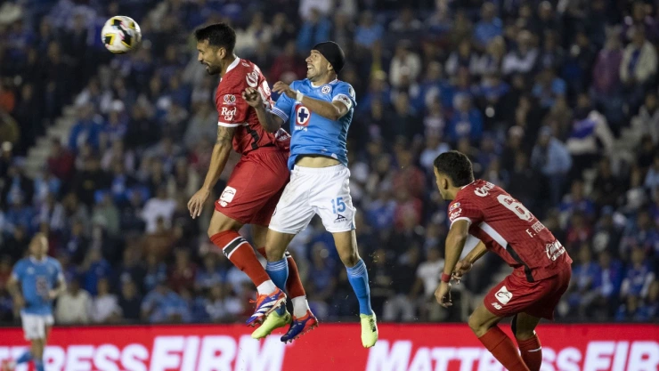 Paulinho en el Cruz Azul vs Toluca Apertura 2024