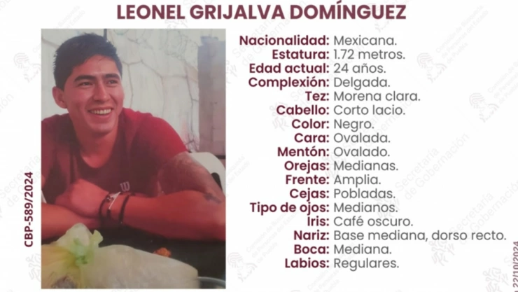 Reportan a Leonel Grijalva Domínguez como desaparecido en Amozoc, Puebla