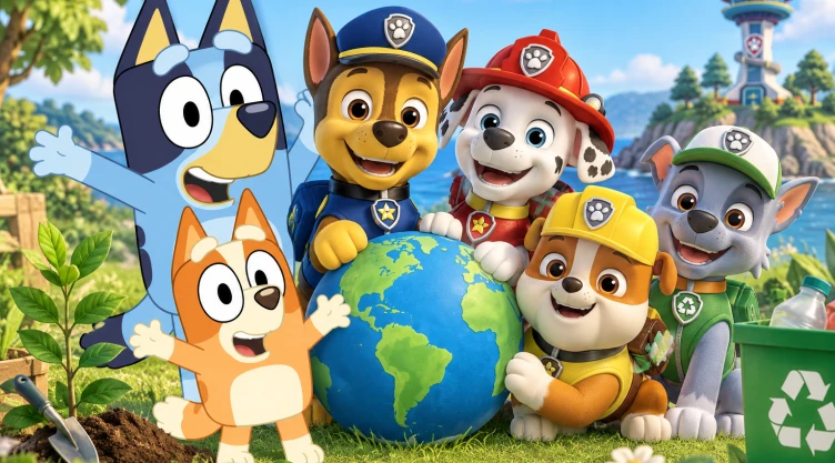 4 episodios de Bluey y Paw Patrol para enseñar a tus hijos sobre el cuidado del medio ambiente