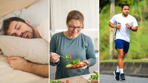 El descanso adecuado, comer saludable y realizar actividad física son los pilares de la longevidad