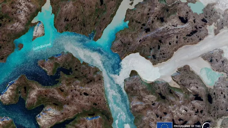 Deshielo en Groenlandia.-